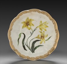 Bowl from Dessert Service: Smaller Yellow Lily, c. 1800. Creator: Derby (Crown Derby Period) (British).