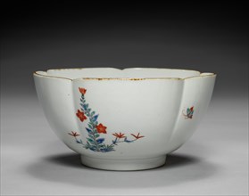 Bowl with Butterflies and Flowers: Kakiemon Type, c. 1700. Creator: Unknown.