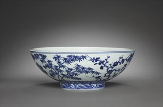 Bowl with Decoration of the "Three Friends", 1426-1435. Creator: Unknown.