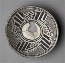 Bowl with Geometric Design (Four- Part Pinwheel), c 1000- 1150. Creator: Unknown.
