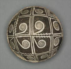 Bowl with Geometric Design (Four- part Scroll-in-Box), 1000- 1150. Creator: Unknown.
