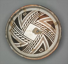 Bowl with Geometric Design (Two- part Design), c. 1000-1150. Creator: Unknown.