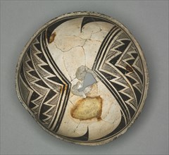 Bowl with Geometric Design (Two- part Feather), c 1000- 1150. Creator: Unknown.