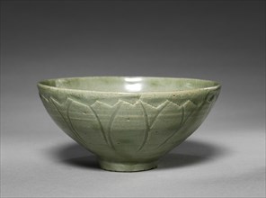 Bowl with Lotus Petal Design in Relief, 1200s. Creator: Unknown.