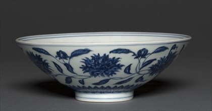 Bowl with Peony Decoration, 1426-1435. Creator: Unknown.