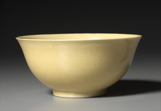 Bowl with Yellow Glaze, 1821-1850. Creator: Unknown.
