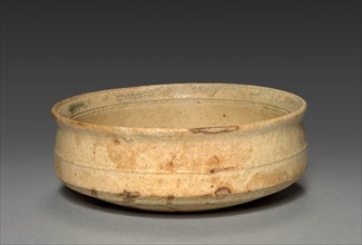 Bowl: Yellow Seto Ware, c. 1590. Creator: Unknown.