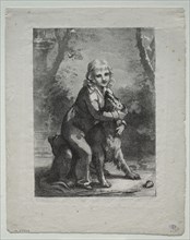 Boy with a Dog, 1822. Creator: Pierre-Paul Prud'hon (French, 1758-1823).