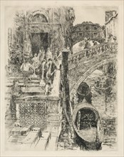 Bridge of Sighs, Venice, 1883. Creator: Frank Duveneck (American, 1848-1919).