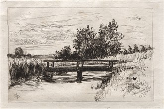 Bridge, Schleissheim, 1879. Creator: Otto H. Bacher (American, 1856-1909).