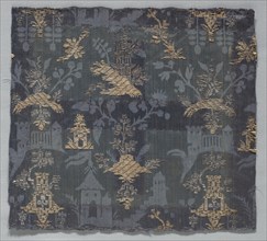 Brocaded Damask, 18th century (?). Creator: Unknown.