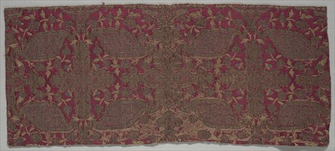 Brocaded Satin Textile, 16th century. Creator: Unknown.