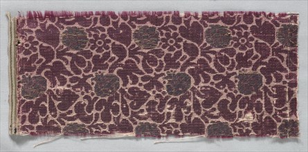 Brocaded Textile Fragment, late 1500s - early 1600s. Creator: Unknown.