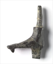 Bronze Mount from a "Shawabty Bundle": Right Foot, c. 1336-1256 BC. Creator: Unknown.