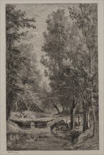 Brook in the Val Mondois, c. 1862. Creator: Charles François Daubigny (French, 1817-1878).