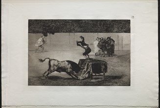 Bullfights: Another Madness of his in the Same Ring, 1876. Creator: Francisco de Goya (Spanish, 1746-1828).