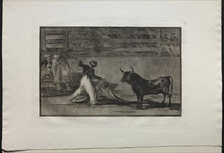 Bullfights: Origin of the Harpoons or Banderillas, 1876. Creator: Francisco de Goya (Spanish, 1746-1828).