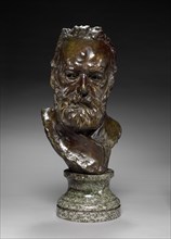Bust of Victor Hugo, 1883 modeled; cast by 1917. Creator: Auguste Rodin (French, 1840-1917).