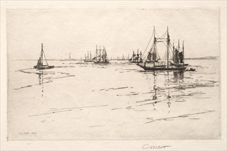 Buttermilk Channel, New York, 1889. Creator: Charles Adams Platt (American, 1861-1933).