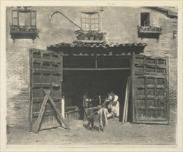 Camera Work: A Carpenter's Shop - Toledo, 1914. Creator: J. Craig Annan (British, 1864-1946).