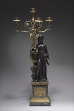 Candelabrum, c. 1780-1785. Creator: Pierre Philippe Thomire (French, 1751-1843), attributed to ; Clodion (French, 1738-1814).