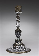 Candlestick Depicting the Triumph of Diana, c. 1565. Creator: Jean II de Court (French, bef 1583), attributed to.