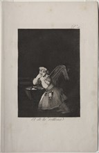 Caprichos: Nanny's boy. Creator: Francisco de Goya (Spanish, 1746-1828).