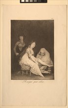 Caprichos: She Prays for Her. Creator: Francisco de Goya (Spanish, 1746-1828).