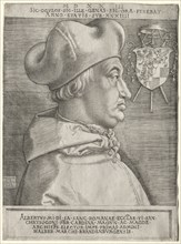 Cardinal Albrecht of Brandenburg - The Large Plate, 1523. Creator: Albrecht Dürer (German, 1471-1528).