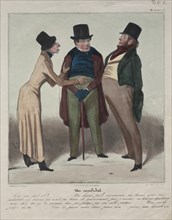 Caricaturana (Plate 48): A Candidate, 1837. Creator: Honoré Daumier (French, 1808-1879).