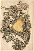 Cartouche with Putti, second half 1700s. Creator: Franz Xaver Habermann (German).