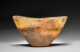Carved Bowl, 1200-300 BC. Creator: Unknown.