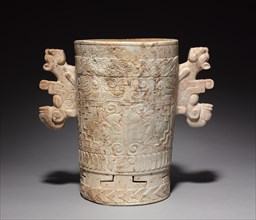 Carved Stone Vessel, 700-1000. Creator: Unknown.
