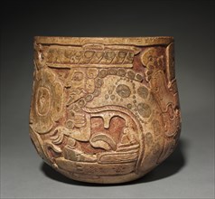 Carvel Vessel with an Underworld Diety (God L), 600-900. Creator: Unknown.