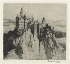 Castle Neuschwanstein, late 1800s-early 1900s. Creator: George Percival Gaskell (British, 1868-1934).