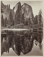 Cathedral Rocks and Reflections, Yosemite, 1864. Creator: Charles Leander Weed (American, 1824-1903).