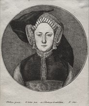 Catherine of Aragon, 1647. Creator: Wenceslaus Hollar (Bohemian, 1607-1677).