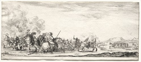 Cavalry Skirmish. Creator: Stefano Della Bella (Italian, 1610-1664).