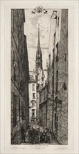 Chantrey Street, Paris, 1862. Creator: Charles Meryon (French, 1821-1868).