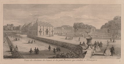 Chateau and Garden of Seaux. Creator: Jacques Rigaud (French, 1681-1754).