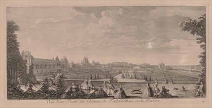 Chateau Fontainebleau and Gardens. Creator: Jacques Rigaud (French, 1681-1754).