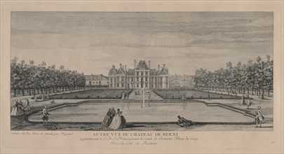 Chateau of Berny from the Gardens. Creator: Jacques Rigaud (French, 1681-1754).
