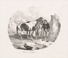 Chevaux d Auvergne, 1822. Creator: Théodore Géricault (French, 1791-1824); Gihaut.