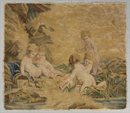 Children Playing: The Bath, 1700s. Creator: Charron (French), workshop of ; François Boucher (French, 1703-1770), after a design by.