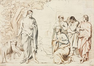 Christ and His Disciples. Creator: Joseph Brett (British, 1816-1848).