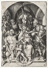 Christ Crowned with Thorns. Creator: Martin Schongauer (German, c.1450-1491).