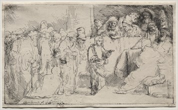 Christ Disputing with the Doctors: A Sketch, 1652. Creator: Rembrandt van Rijn (Dutch, 1606-1669).