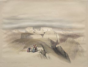 Christian and Mahomedan Chapels on the Summit of Sinai, 1839. Creator: David Roberts (British, 1796-1864).