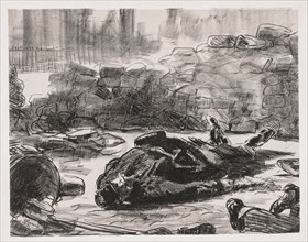 Civil War (Scene of the Commune of Paris), 1871. Creator: Edouard Manet (French, 1832-1883).