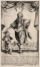 Claude Deruet and His Son, 1632. Creator: Jacques Callot (French, 1592-1635).